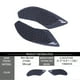 thumbnail image 3 of Sidaley Reemplazo para R1 2015-2016, almohadilla antideslizante para tanque de combustible de motocicleta, agarre para rodilla, alfombrilla Automoción decorativa y accesorios Sidaley CZ13551-00B, 3 of 6