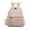 Light pink, variant on Fashion Pu Leather School Backpack Luxury Travel School Bag for Student Bookbag