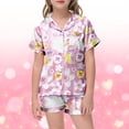 thumbnail image 1 of Girls Playful Daily Wear Painted Home Outfit Set Comfortable Pajamas For Children Design, 1 of 4