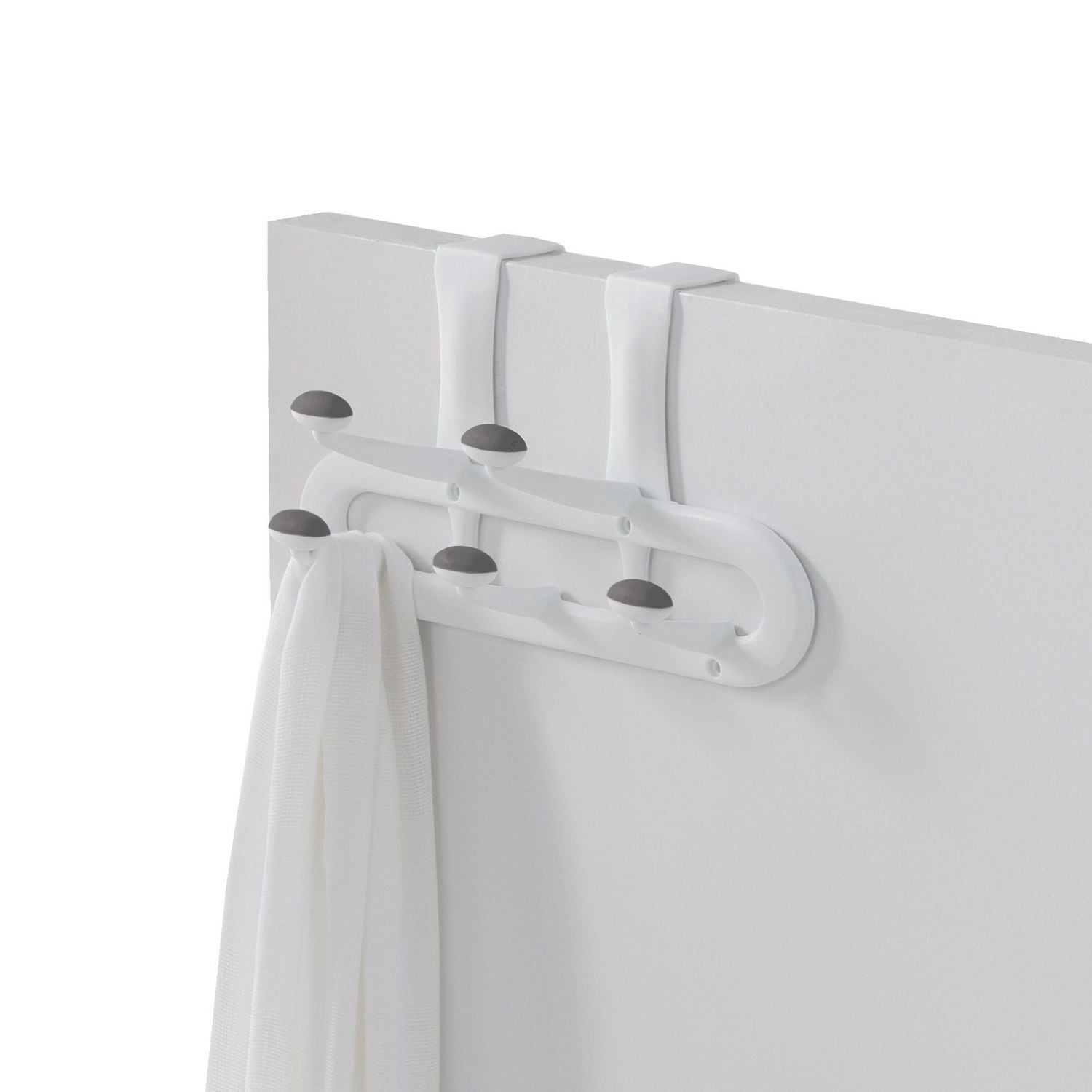 neatfreak!® Over The Door Non Slip Hook, Plastic, White