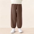 thumbnail image 4 of Plebaso Boys Girls Baggy Jogger Sweatpants Elastic Waist Casual Trousers Corduroy Pants with Pockets for Kids, 4 of 6