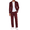 Wine Red, variant on COOFANDY Men's Suits 2 Piece Slim Fit Suit Set 2 Button Lightweight Casual Knit Blazer Suit Jacket Pants