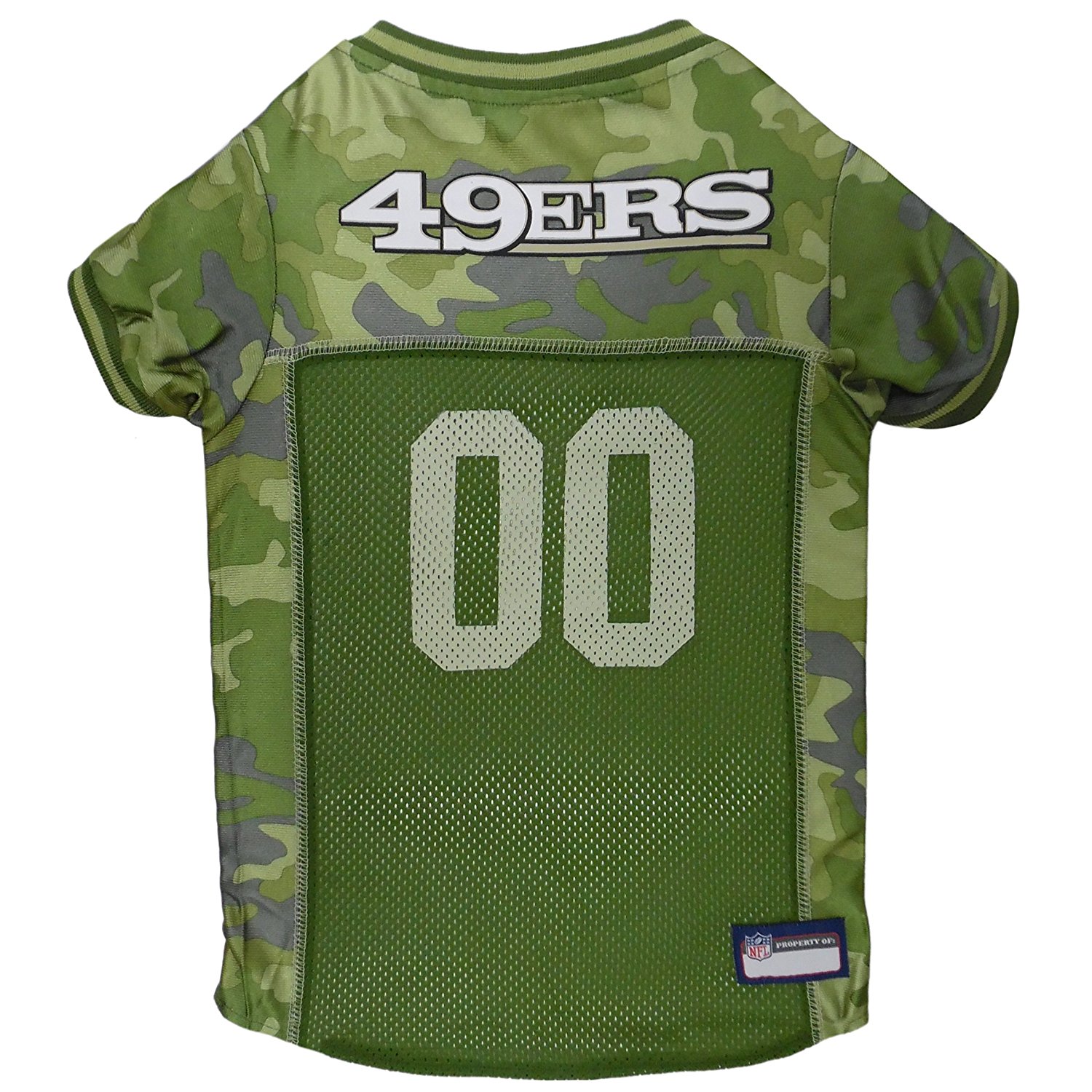 Pets First NFL San Francisco 49ers Camouflage Pet Jersey for Cats and Dogs Licensed Medium Walmart
