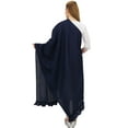 thumbnail image 3 of Phagun Indian Neck Wrap Cotton Dupatta Women Ethnic Chunni Ruffled Scarf-Blue, 3 of 5