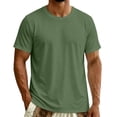 thumbnail image 6 of Gym Tops Dqueduo Men's Summer Casual Solid Color T-shirt Green L, 6 of 8