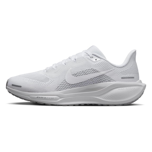 Nike Women's Pegasus 41 White/White/Pure Platinum/Metallic Silver 8 Medium