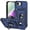 Blue, variant on Dteck Case with Tempered Glass Screen Protector for iPhone 16e / iPhone 17e ,Shockproof TPU+PC with Slide Camera Cover Built-in 360° Rotate Ring Kickstand Magnetic Shockproof Back Cover,Black