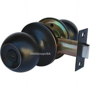 Constructor Studio CHRONOS Privacy Door Knob Handle Lock Set for Bedroom and Bathroom Oil Rubbed Bronze Finish
