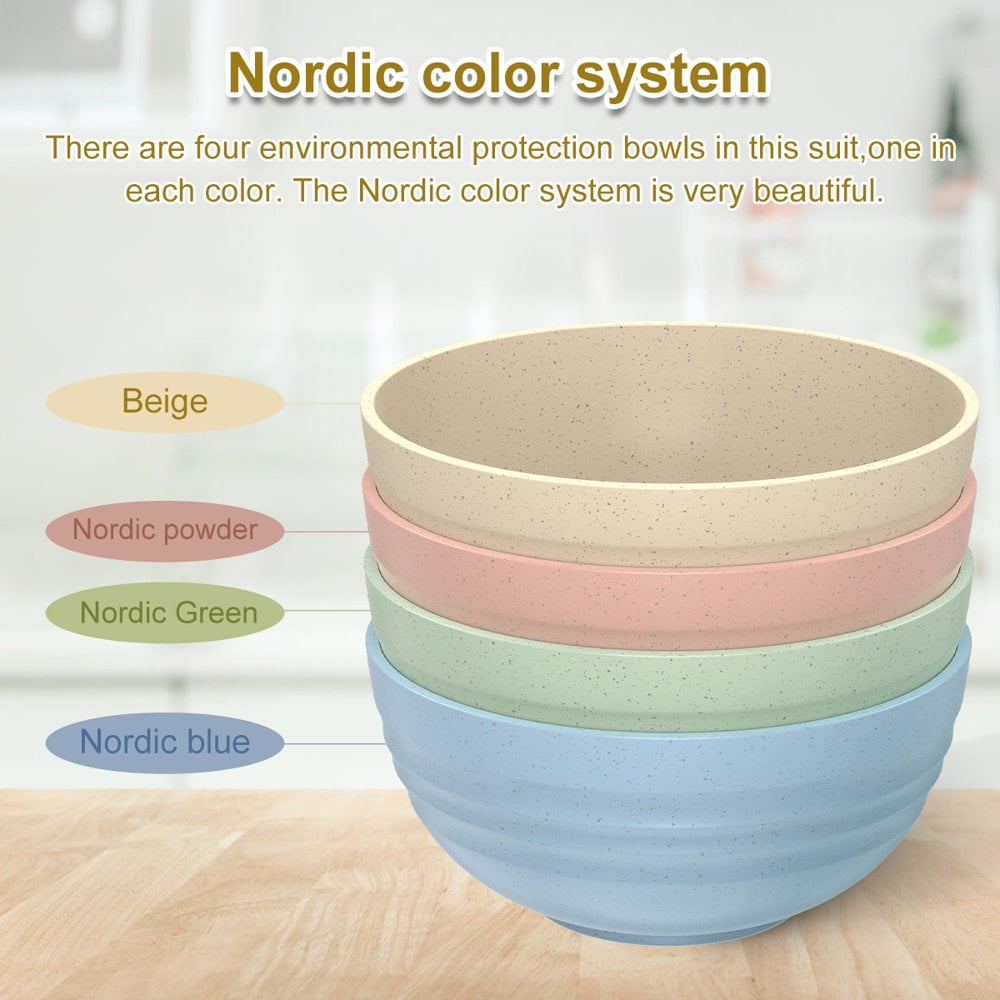 Bols à Céréales Incassables - Lot Réutilisable De 4 - Parfait