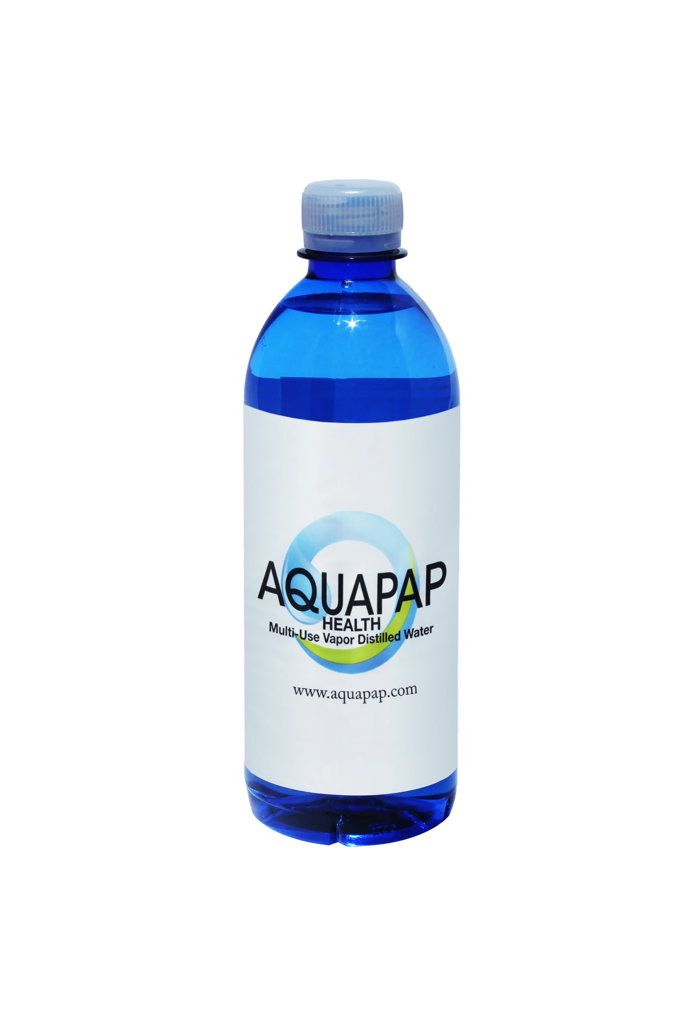 AQUAPAP Distilled Water 16.9 Ounce 12 Pack  for CPAP and Health | 2-3 Nights per Bottle |for use with Resmed and Respironic Machines