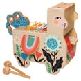 thumbnail image 3 of Manhattan Toy Musical Llama Wooden Instrument for Toddlers with Maraca, Drumsticks, Washboard & Xylophone, 3 of 8