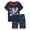 Red, variant on Boys Short Sleeve Pajamas Boys Pajamas Sets 2 Piece Soft Sleepwear Loose T-Shirts with Shorts Pj Set Summer Lounge Wear for Kids 3T 4T (Sky Blue,3-4 Years)