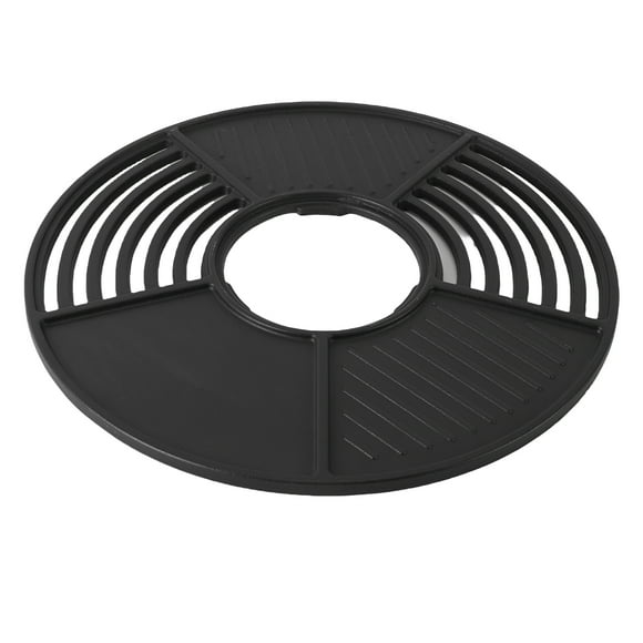 Grille de Cuisson, Plaque de Cuisson en Fonte Antiadhésive, Revêtement Émaillé, Résistant aux Hautes Températures pour Rassemblement