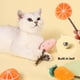 thumbnail image 4 of Juguete para masticar para gatos con hierba gatera, palo para masticar, juguete para masticar dentición de felpa suave con forma bonita, 4 Uds., 4 of 5