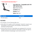 thumbnail image 2 of Front Idler Arm - Compatible with 1991 GMC Syclone Base, 2 of 2