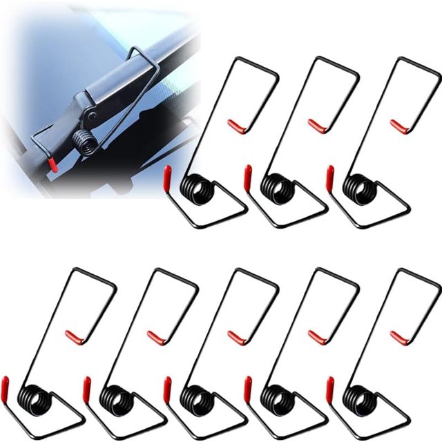 Yazoeia Windshield Wiper Arm Pressure Spring Booster,Wiper Arm Pressure Spring Set,Add-on Wiper Arm Pressure Spring Set, Enhance Wiper Performance Windshield Wiper Tension Spring,Easy CJC912-156559
