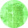 thumbnail image 1 of Ahgly Company Indoor Round Solid Green Modern Area Rugs, 3' Round, 1 of 4