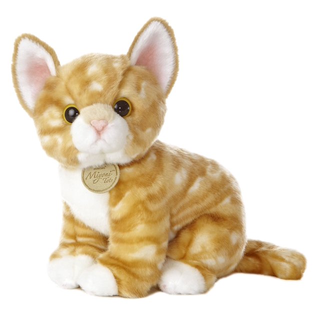 Aurora Stuffed Animals - Orange Tabby Kitten 10"