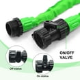 thumbnail image 3 of 50FT Water Hose Expandable Garden Hose - Flexible Lightweight Water Hose, 7Function Spray Nozzle, Triple Layer Latex Core Water Pipe & Extra Strength Fabric, Easy Storage Kink Free Hoses (Green), 3 of 7