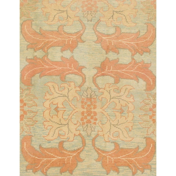Ahgly Company Machine Washable Indoor Rectangle Abstract Orange Area Rugs, 2' x 3'