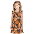 thumbnail image 1 of Balery Various Oranges Camisón de princesa para niñas, pijama de algodón con mangas abullonadas, suave y bonito.-X-Large, 1 of 6