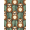 Brown Tan Green, Pattern 4, variant on ODIKA Jungle Leaves Playful Novelty Border Hanging Motif Sloth Cartoon Refined for Entryway, Kitchen, Mudroom, Stain Resistant Flatwoven