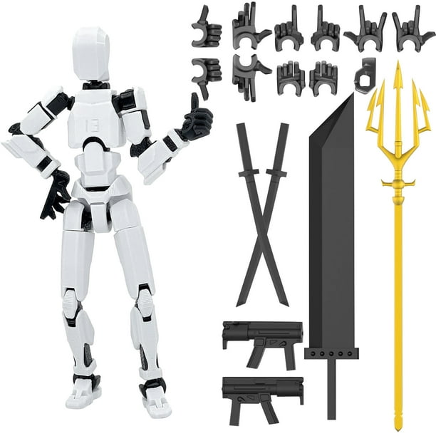 Promotion!Juego de muñecas móviles, muñeca móvil Titan Robot impresa en 3D, muñeca móvil posable, adecuada para coleccionistas, decoración de escritorio