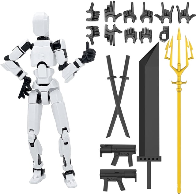 Plush Doll Mobile Doll Set, 3D Printed Titan Robot Mobile Doll, Posable Mobile Doll, Suitable For Collectors, Desktop Decoration