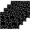 thumbnail image 2 of Coolnut Black Cat Washcloths 6 Pack, Highly Absorbent Soft Cotton Fingertip Towels for Bathroom, Kitchen, Gym, Spa, Home Decor, 12 x 12 Inch Washcloth Gift, 2 of 7