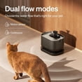 thumbnail image 6 of Cordless Cat Water Fountain 2.5L Battery Operated with Stainless Steel Tray and Vertical Filtration System for Indoor Pets, 6 of 8