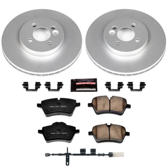 PowerStop Front Geomet Coated Brake Rotor and Pad Kit Fits: MINI COOPER Select Models CRK6741
