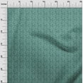 thumbnail image 3 of oneOone Rayon Teal Green Fabric Floral Craft Projects Decor Fabric Printed By The Yard 56 Inch Wide, 3 of 4