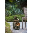 thumbnail image 5 of Llinc Store 26.4" Tall Decorative Two-Tiered Water Fountain with Light, Calming Woodland Animal Design, Outdoor Fountain Water Pump, 5 of 7