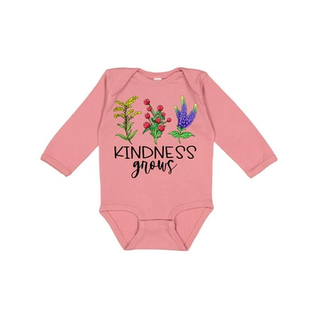 

Inktastic Kindness Grows Wildflowers Gift Baby Boy or Baby Girl Long Sleeve Bodysuit