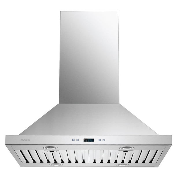 CAVALIERE 30" Inch Island Mounted Range Hood In Brushed Stainless Steel