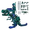 thumbnail image 2 of Skeleton Action Figure 3D Printed Dinosaur Squeeze Toys Accessory Pack Bedroom Decor Green Blue Finish, 2 of 5