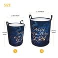 thumbnail image 5 of Balery Beautiful New Year 2024 Round Laundry Basket with Handles Waterproof Freestanding Laundry Hamper for Clothes Toys in the Dorm and Family-Small, 5 of 8