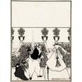 thumbnail image 3 of Aubrey Vincent Beardsley 15x18 Black Modern Framed Museum Art Print Titled - The Driving of Cupid from the Garden (1896), 3 of 5