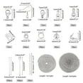 thumbnail image 2 of 792 pcs 15 Style Jewelry Making Kit Bead Cap Teardrop Pendants Bead Tips Ribbon Ends Earring Hooks, 2 of 8