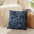 thumbnail image 4 of LALILO Throw Pillow Covers Indigo Ornate Bold Graphic Motif Blue Cushion Cover 18" x 18", 2 Pack, 4 of 6