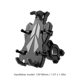 thumbnail image 3 of Soporte para teléfono de bicicleta Soporte para teléfono móvil con rotación de 360 ​​​​grados (manillar plateado), 3 of 6