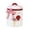 RED, variant on Ceramic Easter Sugar Canister with Rural Chicken & Floral Pattern, Rooster Hen Cookie Jar, Airtight Food Storage Container, Red