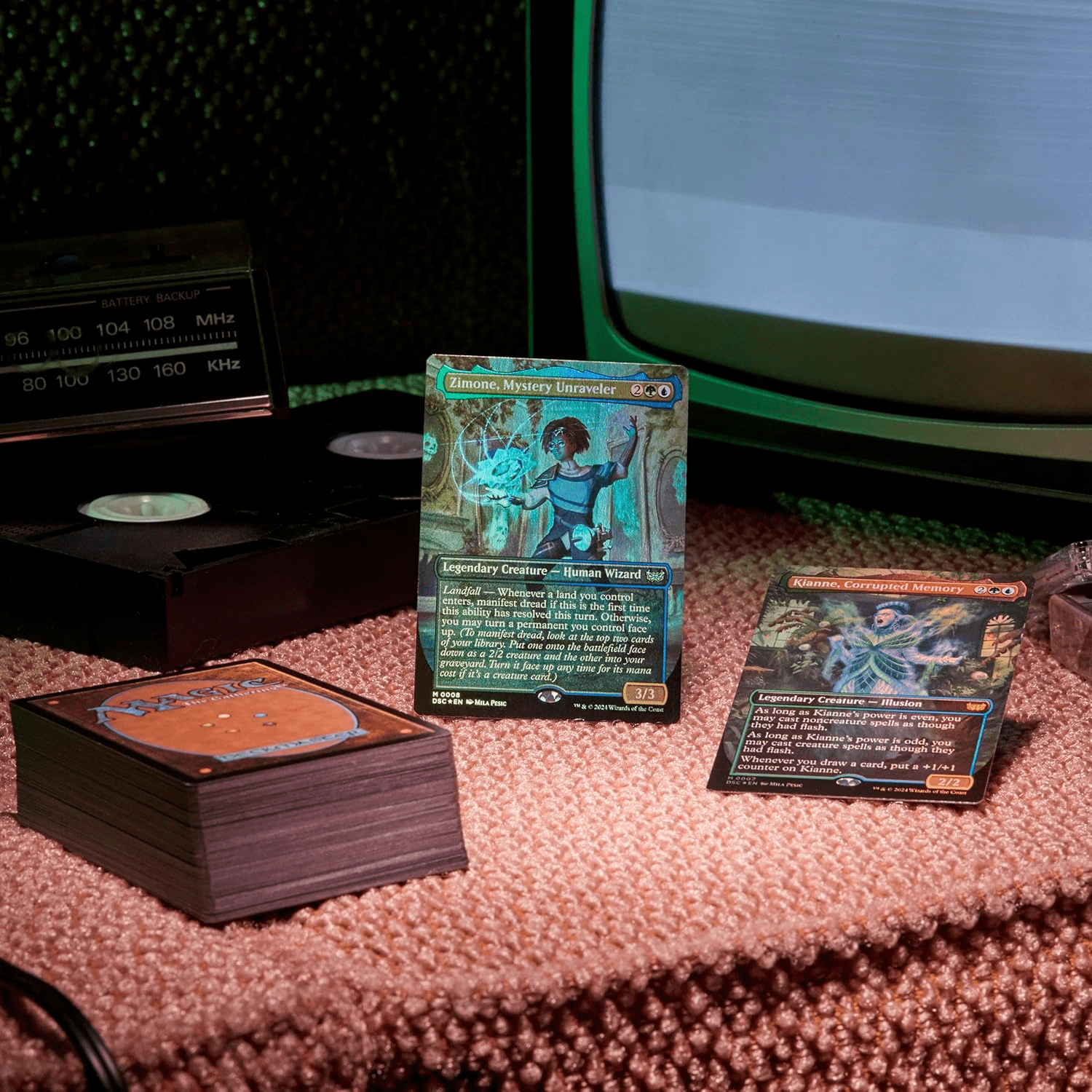 Magic: The Gathering Duskmourn: House of Horror Commander Deck - Jump Scare! (100-Card Deck, 2-Card Collector Booster Sample Pack + Accessories)