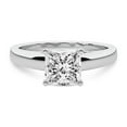 thumbnail image 4 of IGI Certified 3 Carat Princess Shape Lab Grown Diamond Engagement Ring | 14K White Gold | Allen Flat Band Solitaire Lab Diamond Ring | FG-VS1-VS2 Quality Friendly Diamonds, 4 of 6