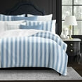 thumbnail image 5 of Denim Stripes Blue/Ivory Comforter Set California King, 5 of 5
