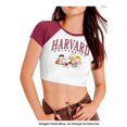 thumbnail image 4 of Playera Snoopy Talla EG Manga Ranglan Harvard Fit Crop Top Blanco con Vino, 4 of 4