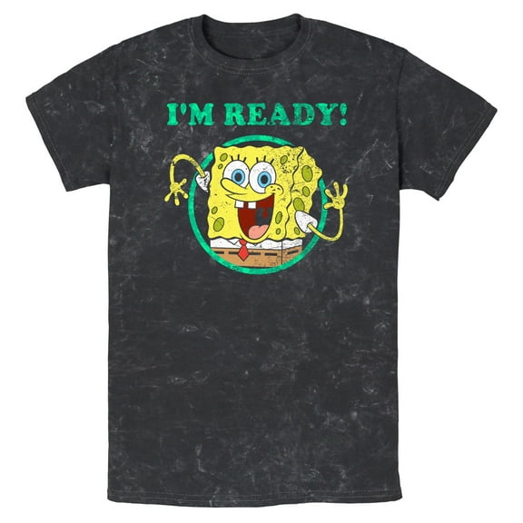 Men's SpongeBob SquarePants Ready for St. Patrick's Day  Graphic T-Shirt