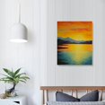 thumbnail image 3 of Creowell  Sunset Ocean Wall Art Seascape Canvas Wall Art the Pictures Print On Canvas Modern Artwork Wall Decoration for Home Living Room 16x20 Inch, 3 of 3