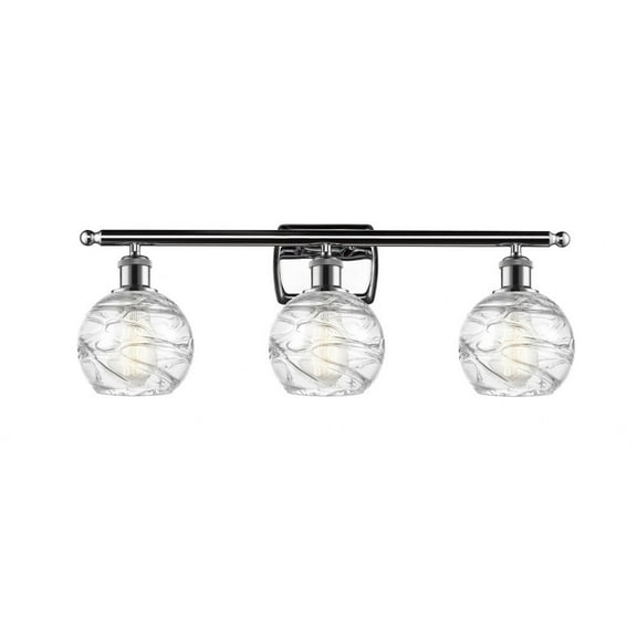 Innovations 516-3W-PC-G1213-6-LED Small Deco Swirl 3 Light Bath Vanity Light part of the Ballston Collection, Polished Chrome
