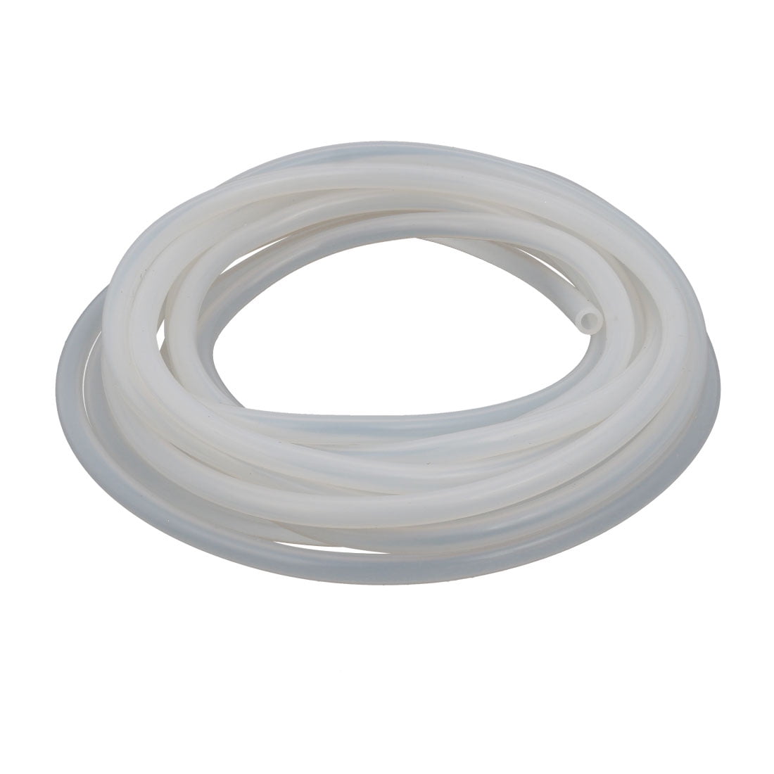 5mm x 8mm High Temp Resistant Silicone Rubber Tube Hose Pipe Milky 5 Meters Long